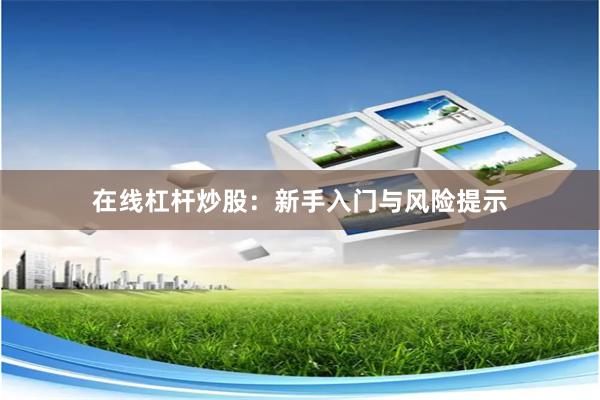 在线杠杆炒股：新手入门与风险提示
